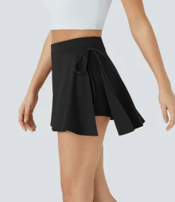 Casual Skirts<HALARA Everyday SoftlyZero™ Airy Mid Rise Tie Side A Line 2-in-1 Pocket Mini Cool Touch Skirt-UPF50+