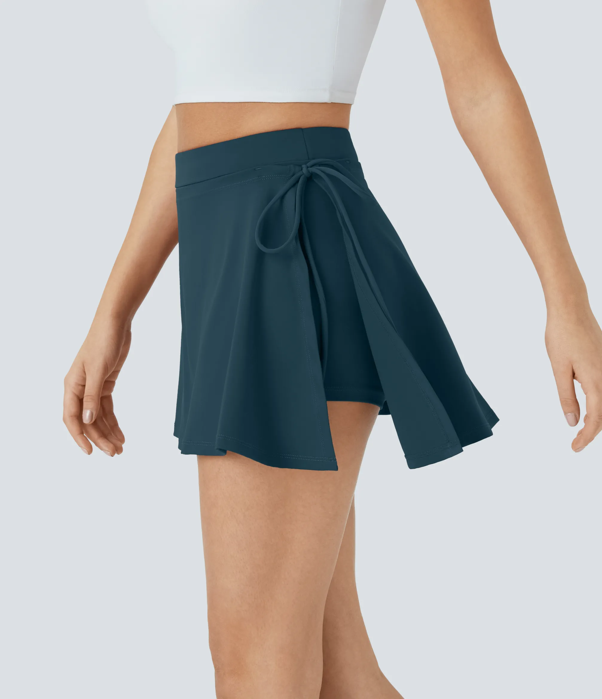 Casual Skirts<HALARA Everyday SoftlyZero™ Airy Mid Rise Tie Side A Line 2-in-1 Pocket Mini Cool Touch Skirt-UPF50+