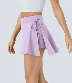 Casual Skirts<HALARA Everyday SoftlyZero™ Airy Mid Rise Tie Side A Line 2-in-1 Pocket Mini Cool Touch Skirt-UPF50+