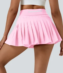 Mini Skirts|Pleated Skirts<HALARA Everyday SoftlyZero™ Airy 2-in-1 Pocket Pleated Cool Touch Tennis Skirt-UPF50+
