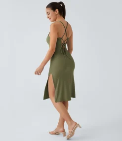 Bodycon Dresses|Wedding Dresses<HALARA Everyday Strap Bodycon Midi Chill Dress-Sensational