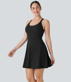 Active Dresses|Dresses<HALARA Flare Dance Active Dress-Longer Length-Easy Peezy Edition-D/DD/DDD/F Cups