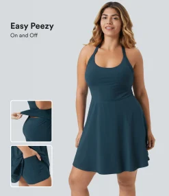 Plus Size<HALARA Flare Dance Plus Size Active Dress-Longer Length-Easy Peezy Edition