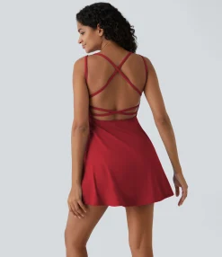 Mini Dresses|Active Dresses<HALARA Flare Mini Slip Dance Active Dress