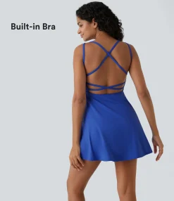 Mini Dresses|Active Dresses<HALARA Flare Mini Slip Dance Active Dress