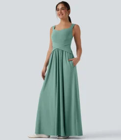 Maxi & Midi Dresses|Dresses<HALARA Flowy Maxi Casual Dress with Pockets
