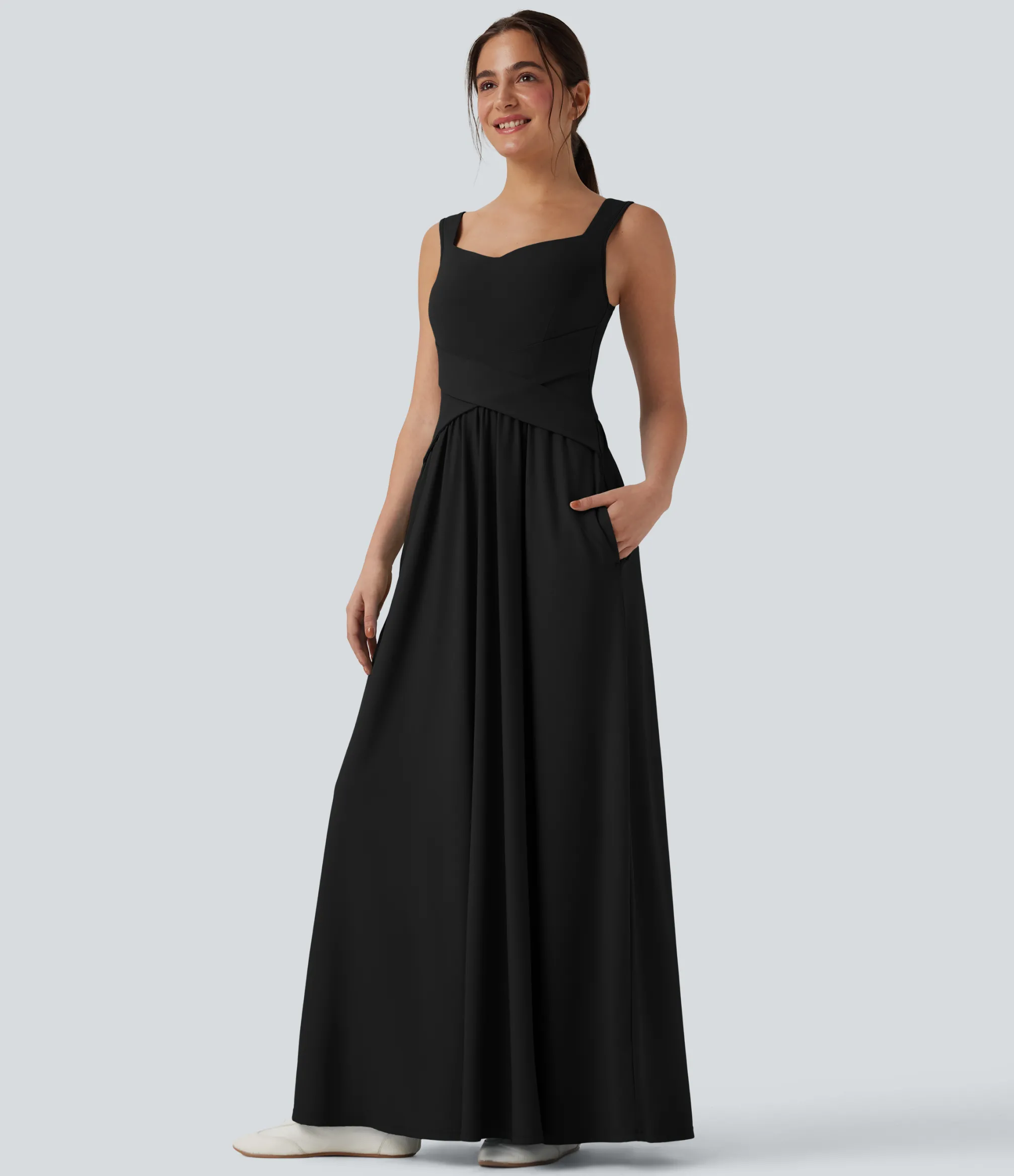 Maxi & Midi Dresses|Dresses<HALARA Flowy Maxi Casual Dress with Pockets