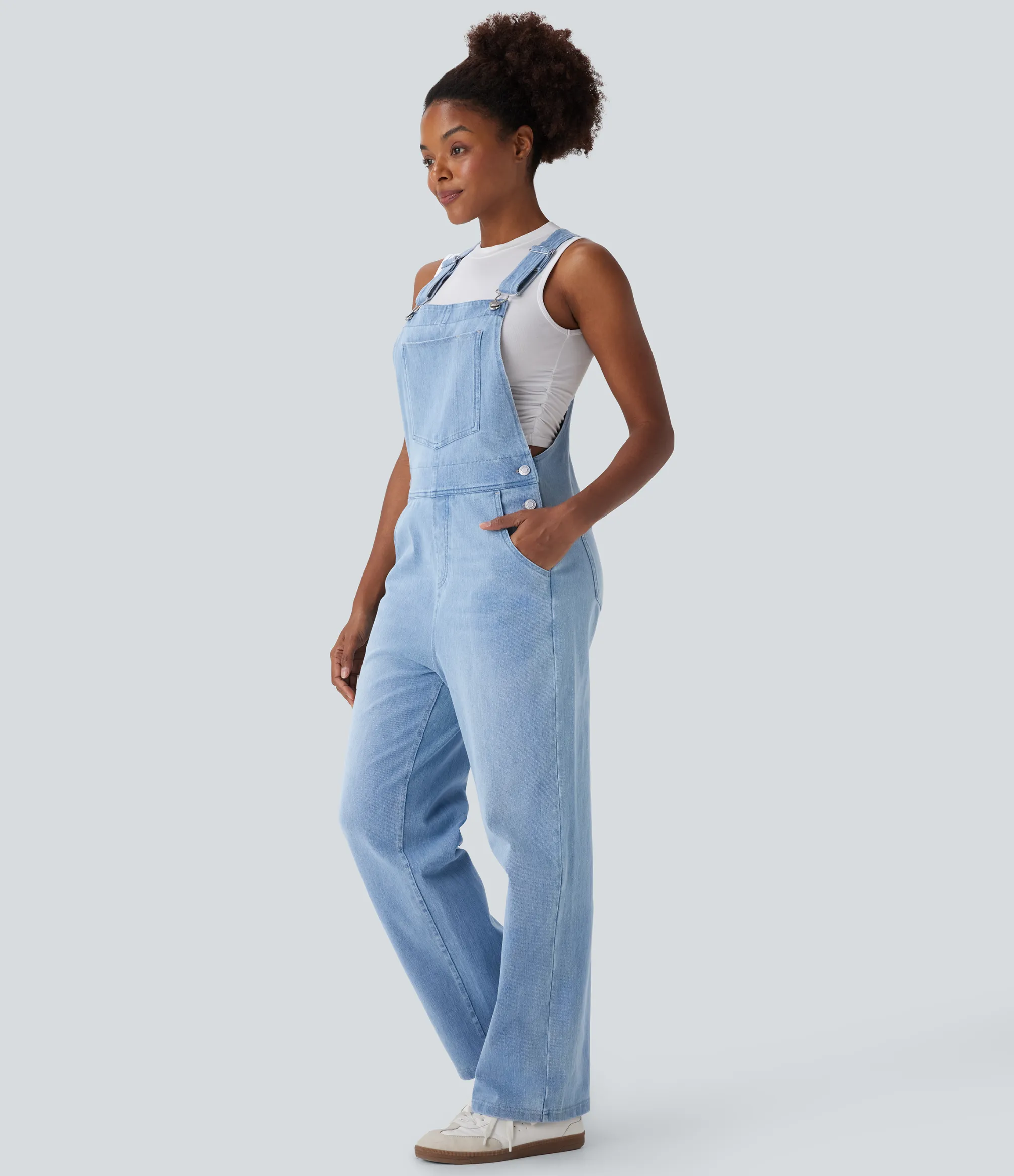 Jumpsuits<HALARA Flex™ Denim Casual Overalls with Pockets
