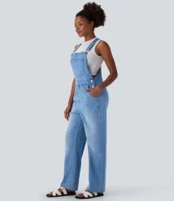 Jumpsuits<HALARA Flex™ Denim Casual Overalls with Pockets