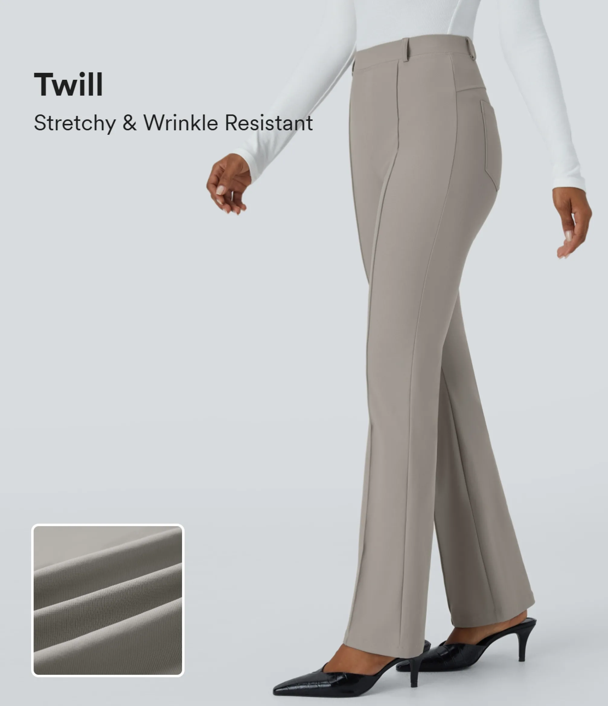 Pants|High-Waisted Pants<HALARA Flex™ High Waisted Pocket Twill Work Pants