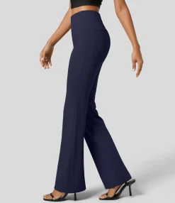 High-Waisted Pants|Halara Flex™ Pant<HALARA Flex™ High Waisted Back Side Pocket Slight Flare Work Pants