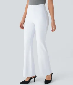 High-Waisted Pants|Halara Flex™ Pant<HALARA Flex™ High Waisted Back Side Pocket Slight Flare Work Pants