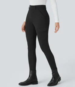 Cargo Pants|High-Waisted Pants<HALARA Flex™ High Waisted Pockets Skinny Cargo Work Pants