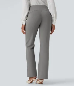 High-Waisted Pants|Work Pants<HALARA Flex™ High Waisted Bootcut Work Pants with Pockets