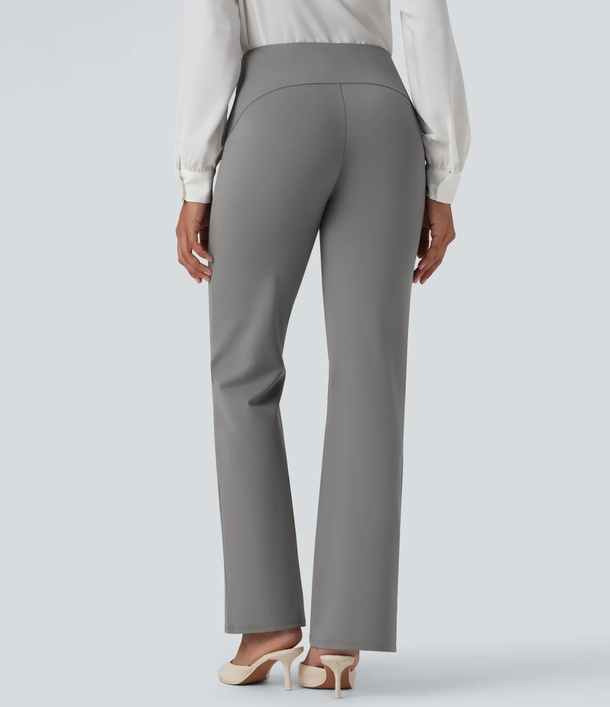High-Waisted Pants|Work Pants<HALARA Flex™ High Waisted Bootcut Work Pants with Pockets
