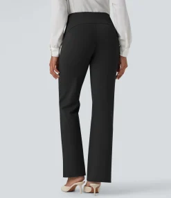 High-Waisted Pants|Work Pants<HALARA Flex™ High Waisted Bootcut Work Pants with Pockets