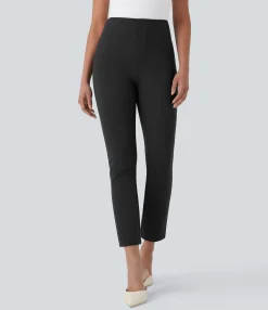High-Waisted Pants|Skinny Pants<HALARA Flex™ High Waisted Pocket Tapered Cropped Work Pants