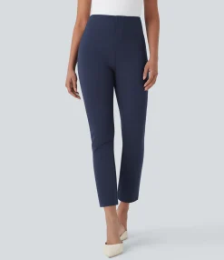 High-Waisted Pants|Skinny Pants<HALARA Flex™ High Waisted Pocket Tapered Cropped Work Pants