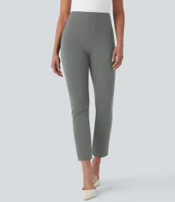 High-Waisted Pants|Skinny Pants<HALARA Flex™ High Waisted Pocket Tapered Cropped Work Pants