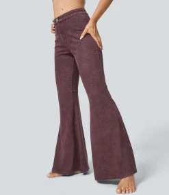 High Waisted Jeans|Colored Jeans<HALARA Flex™ High Waisted Pocket Washed Colorful Casual Jeans