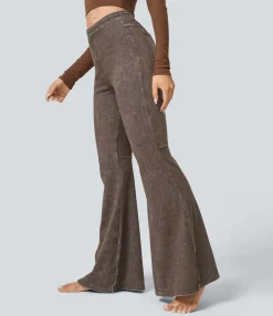 High Waisted Jeans|Colored Jeans<HALARA Flex™ High Waisted Pocket Washed Colorful Casual Jeans