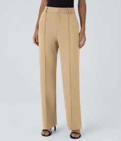 Pants|High-Waisted Pants<HALARA Flex™ High Waisted Zipper Pocket Straight Leg Work Pants