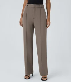 Pants|High-Waisted Pants<HALARA Flex™ High Waisted Zipper Pocket Straight Leg Work Pants