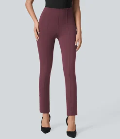 High-Waisted Pants|Halara Flex™ Pant<HALARA Flex™ High Waisted Tummy Control Adjustable Hem Work 7/8 Pants