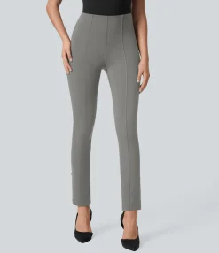 High-Waisted Pants|Halara Flex™ Pant<HALARA Flex™ High Waisted Tummy Control Adjustable Hem Work 7/8 Pants