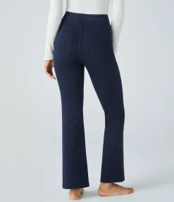 High Waisted Jeans|Skinny Jeans<HALARA Flex™ High Waisted Pockets Casual Bootcut Jeans