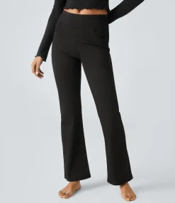 High Waisted Jeans|Skinny Jeans<HALARA Flex™ High Waisted Pockets Casual Bootcut Jeans