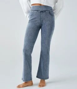 High Waisted Jeans|Skinny Jeans<HALARA Flex™ High Waisted Pockets Casual Bootcut Jeans