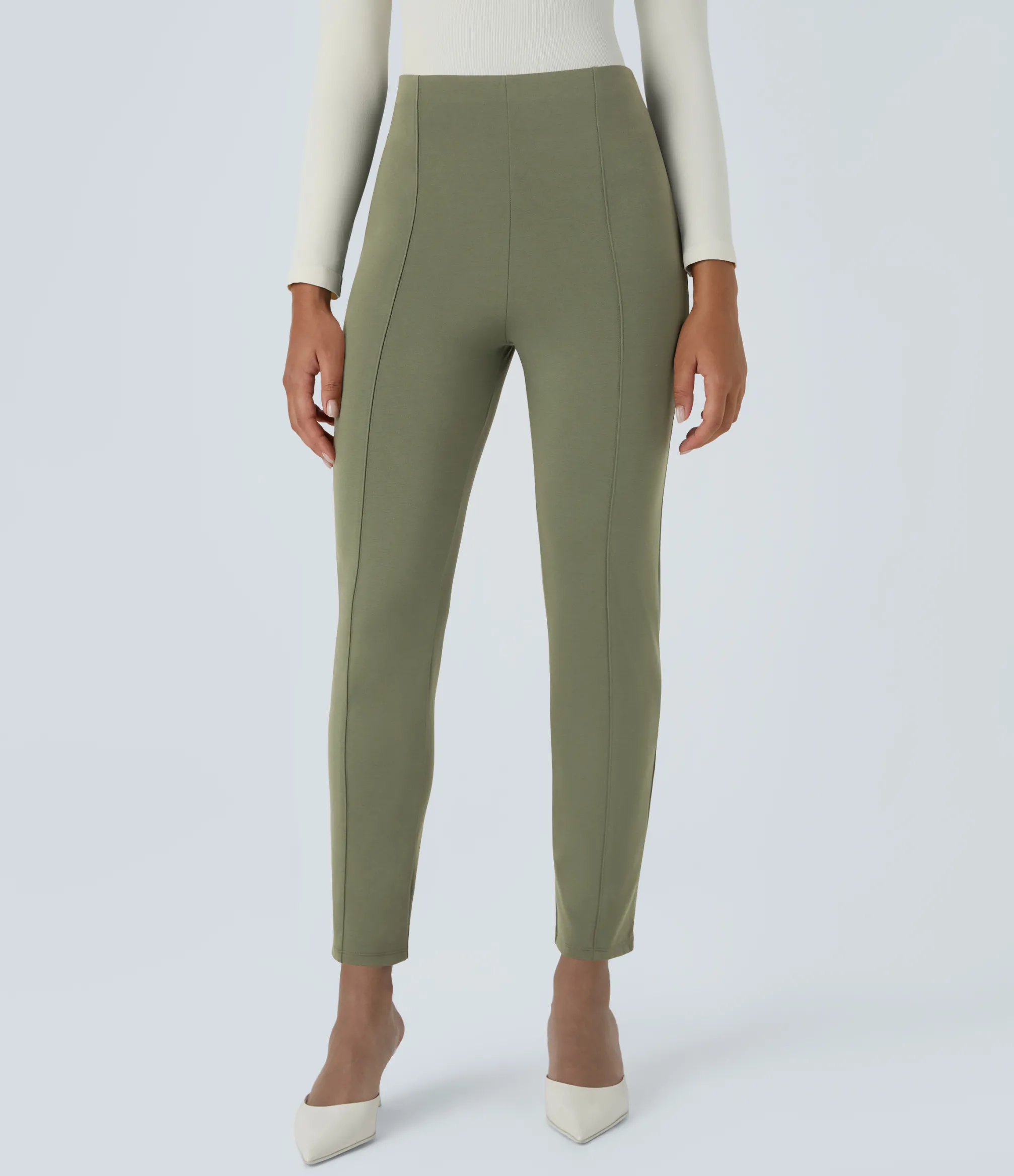High-Waisted Pants|Halara Flex™ Pant<HALARA Flex™ High Waisted Pocket Slim Work Pants