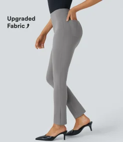 High-Waisted Pants|Halara Flex™ Pant<HALARA Flex™ High Waisted Pocket Tapered Work Pants
