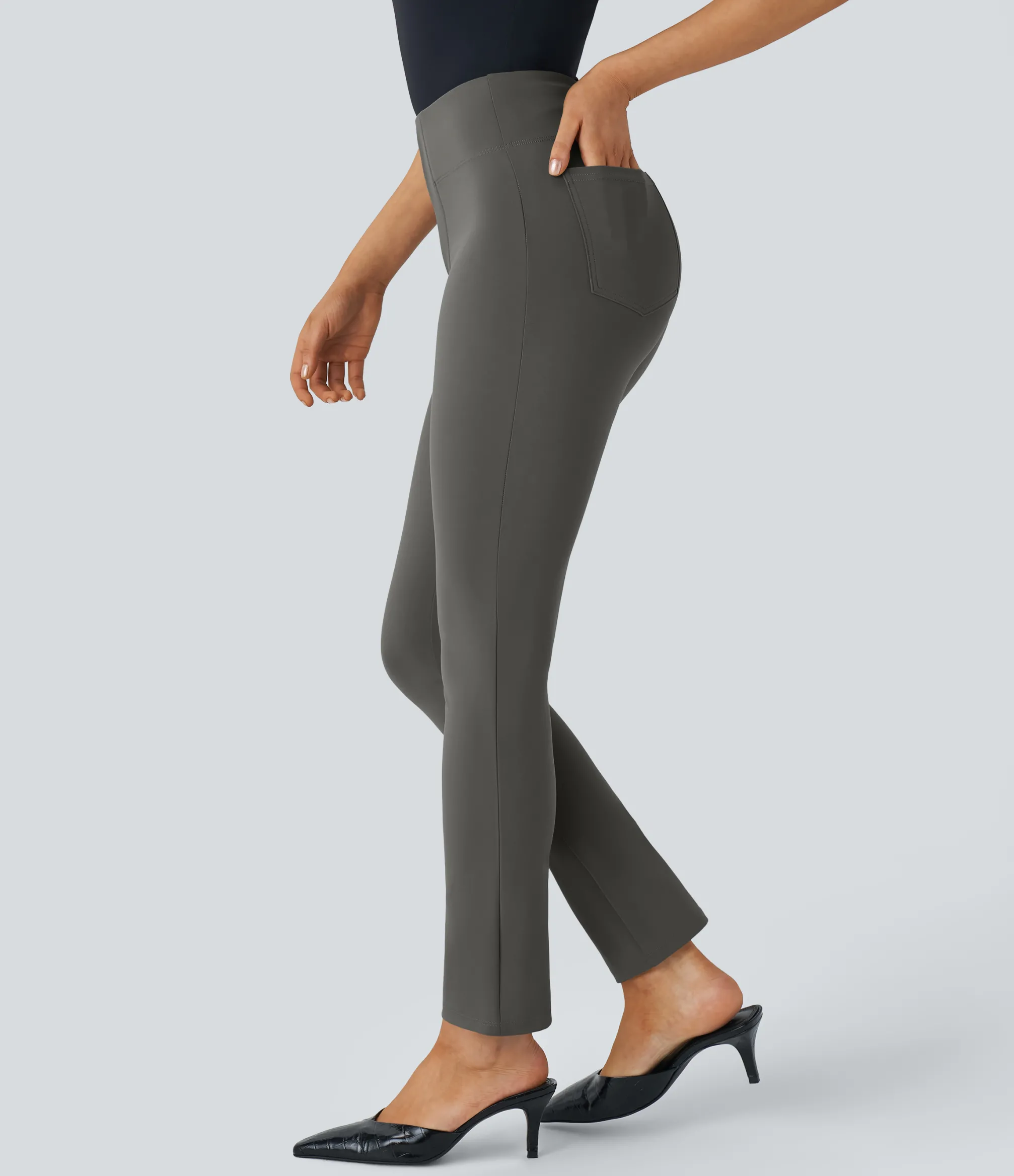 High-Waisted Pants|Halara Flex™ Pant<HALARA Flex™ High Waisted Pocket Tapered Work Pants