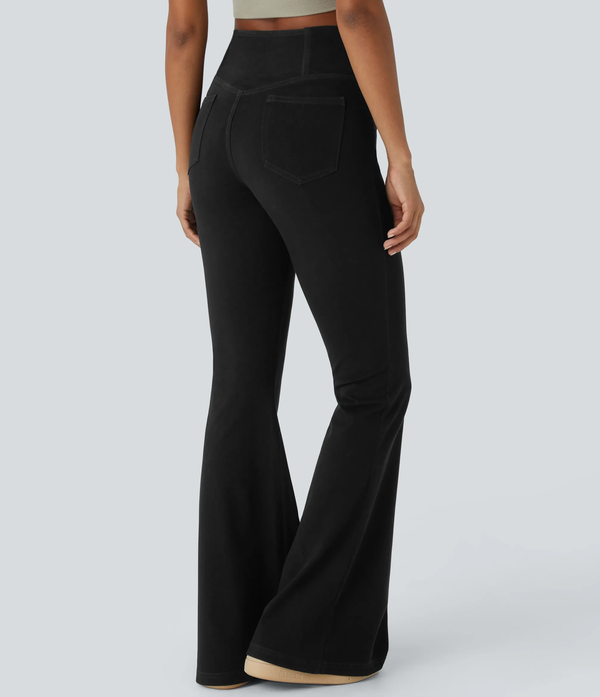 High Waisted Jeans|Jeans<HALARA Flex™ High Waisted Crossover Pocket Cool Touch Washed Casual Jeans
