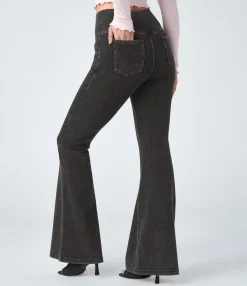 High Waisted Jeans|Jeans<HALARA Flex™ High Waisted Crossover Pocket Cool Touch Washed Casual Jeans