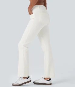 High Waisted Jeans|Jeans<HALARA Flex™ High Waisted Pockets Washed Casual Bootcut Jeans