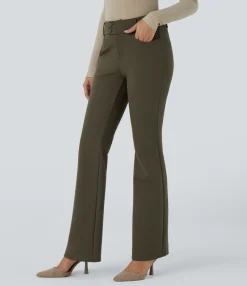 Pants|High-Waisted Pants<HALARA Flex™ High Waisted Zipper Pocket Work Pants