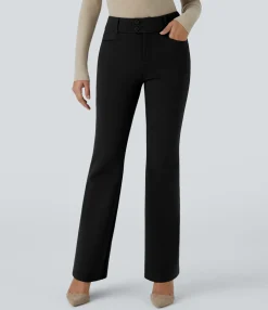 Pants|High-Waisted Pants<HALARA Flex™ High Waisted Zipper Pocket Work Pants