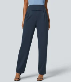 High-Waisted Pants|Pants<HALARA Flex™ Super High Waisted Adjustable Buckle Pocket Work Pants