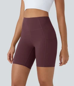 Active Shorts|Bikers<HALARA UltraSculpt™ High Waisted Pocket Training Biker Shorts 7''