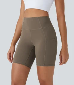 Active Shorts|Bikers<HALARA UltraSculpt™ High Waisted Pocket Training Biker Shorts 7''
