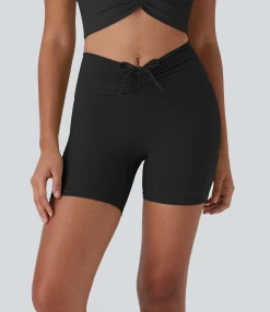 5'' Shorts|Active Shorts<HALARA UltraSculpt™ High Waisted Drawstring Ruched Yoga Biker Shorts 5'' with Pocket