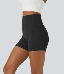 5'' Shorts|Active Shorts<HALARA UltraSculpt™ SoCinched High Waisted Tummy Control Side Pocket Shaping Training Biker Shorts 5''