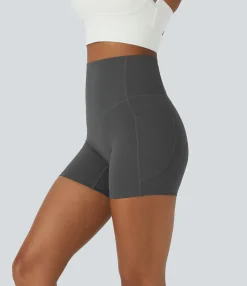 5'' Shorts|Active Shorts<HALARA UltraSculpt™ SoCinched High Waisted Tummy Control Side Pocket Shaping Training Biker Shorts 5''