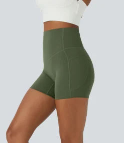 5'' Shorts|Active Shorts<HALARA UltraSculpt™ SoCinched High Waisted Tummy Control Side Pocket Shaping Training Biker Shorts 5''