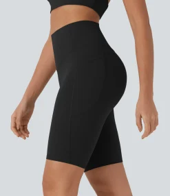 Active Shorts|Bikers<HALARA UltraSculpt™ SoCinched High Waisted Tummy Control Pocket Shaping Training Biker Shorts 9''