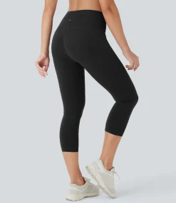 Butt Lifting Leggings|Pocket Leggings<HALARA UltraSculpt™ SoCinched High Waisted Butt Lifting Tummy Control Pocket Shaping Capri Training Leggings