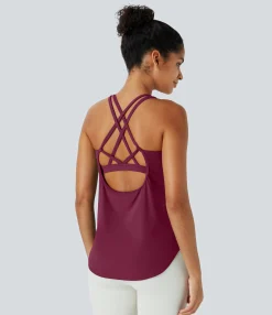 Tank Tops & Camis|Tank Tops<HALARA UltraSculpt™ U Neck Curved Hem Running Tank Top